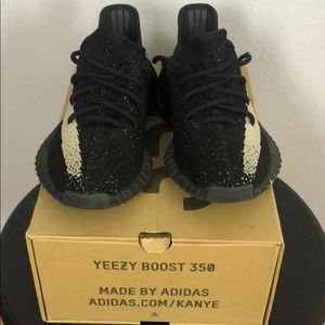 Black and white Womens Yeezys